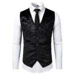 Steampunk Victorian Gothic Mens Cosplay Costume Vest Jacket Waistcoat 2019 New Breasted V-Neck Suit Vest/Tuxedo Waistcoat Gilet