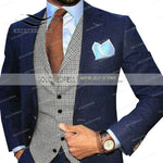 Mens Suit Vest Lapel V Neck Wool Wool Plaid Casual Formal Business Vest Waistcoat Groomman For Wedding Green/Brown/Grey/Coffe