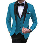 Mens suits 3 Pieces Party Costume  Slim Fit Suits Classic Design Shawl Lapel Tuxedos Prom Suit Blazer & Pants & Vest for Wedding