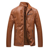 BOLUBAO New Winter Men Leather Jackets Men Motorcycle Keep Warm Leather jackets Fashion Brand Men's Fleece Leather Jacket Coat