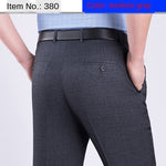ICPANS Double Pleated Suit Pants Men Straight Loose Office Formal Dress Trouser for Man Black Gray High Waist Big Size 40 42 44