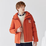 SEMIR Men Down Jacket 2020 Winter New Loose Hooded Letter Print Embroidered Warm Jacket Workwear Windbreak coat man