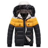 Winter Mens Bomber Jackets Casual Male Outwear Big Pocket Thick Warm Windbreaker Mens Outdooor Fur Hooed Coats Brand Clothing