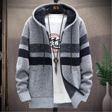 2020 winter Men's high quality Knitted thicken Mens Coats Hood Male Sweater Casual Keep warm Male Cardigan Sweaters Men